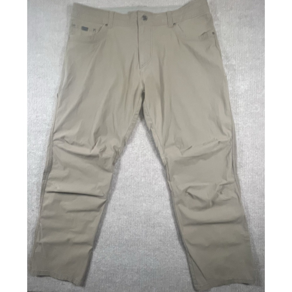 KUHL 40 x 32 Khaki Revolvr Articulated Knee Mens Hiking Outdoors Pants EUC